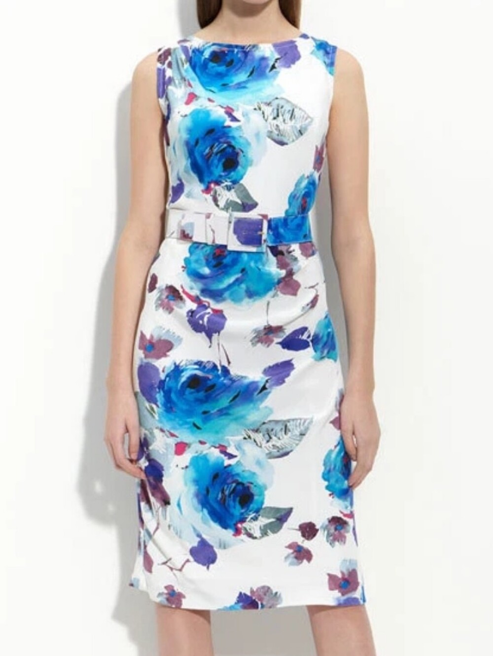 St John Collection Evening Garden Silk Dress 10